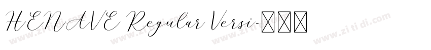 HENAVE Regular Versi字体转换